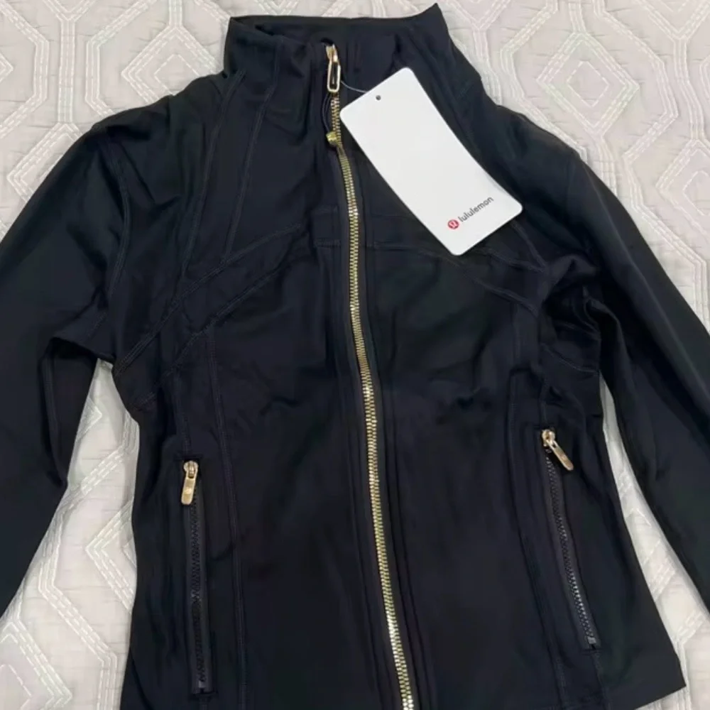 lululemon athletica Black Jacket with Gold Zipper - Picture 2 of 2